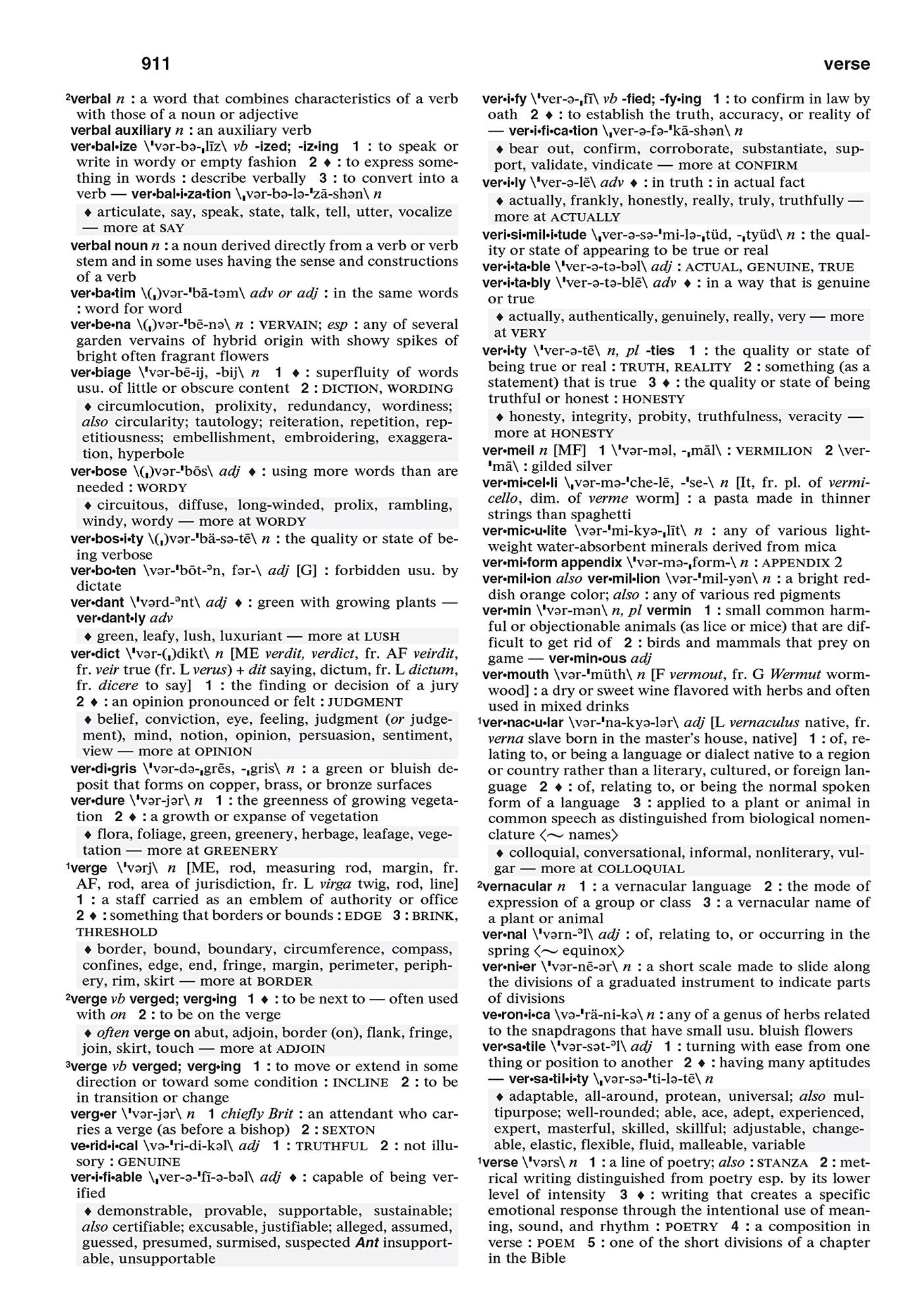 Merriam-Webster's Dictionary and Thesaurus