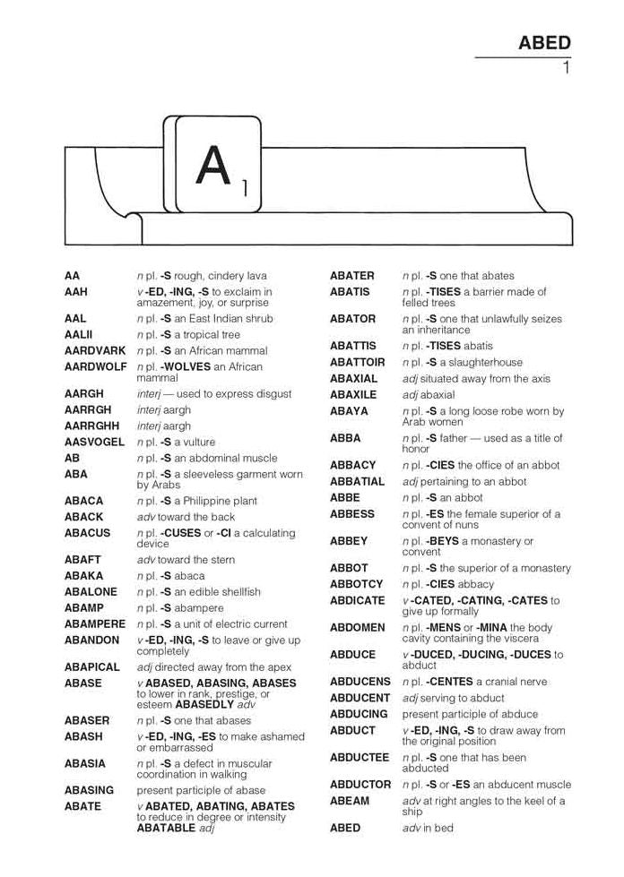The Official SCRABBLE Players Dictionary