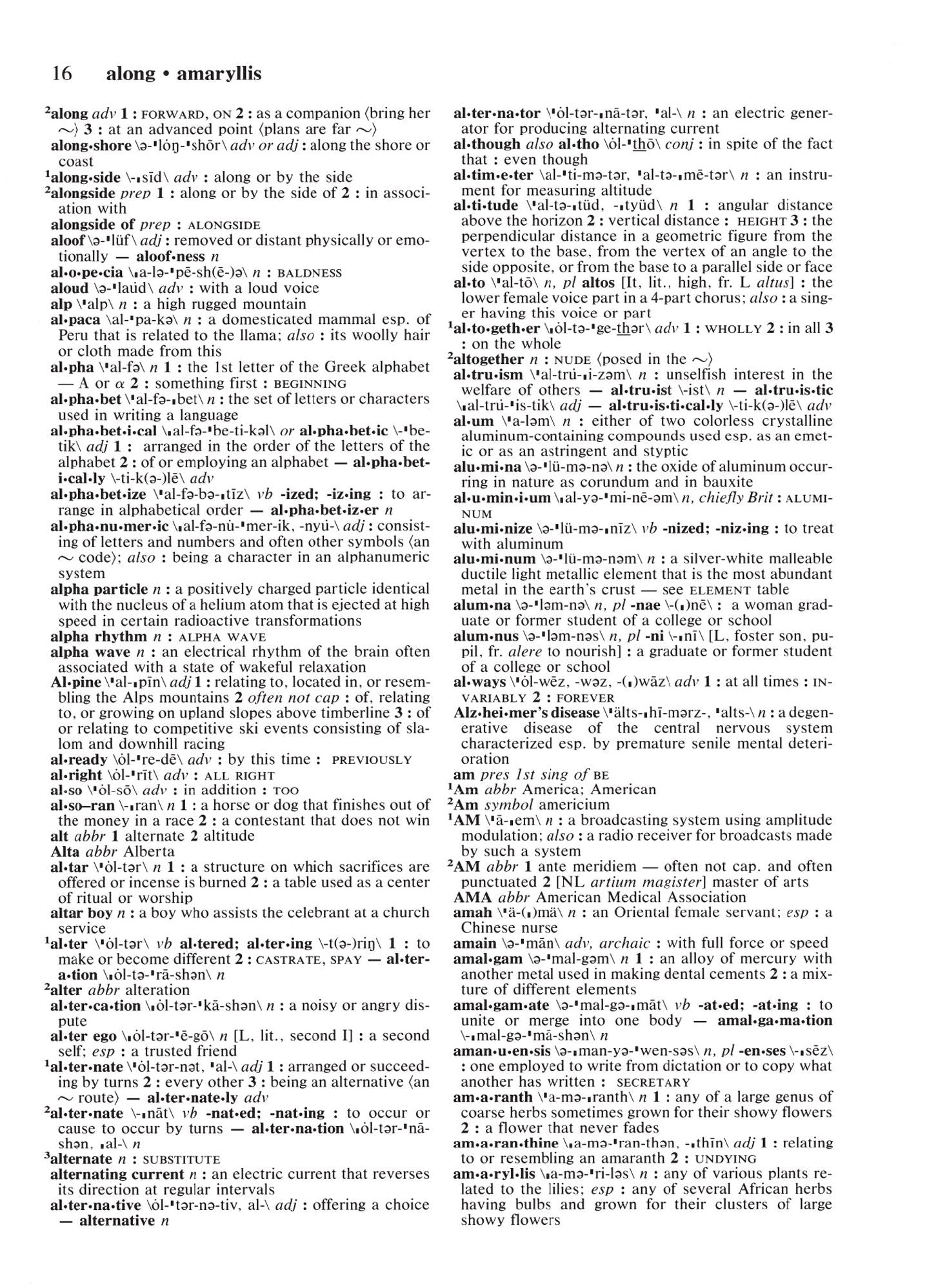 Merriam-Webster's Desk Dictionary