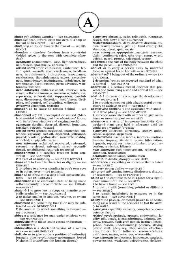 The Merriam-Webster Thesaurus