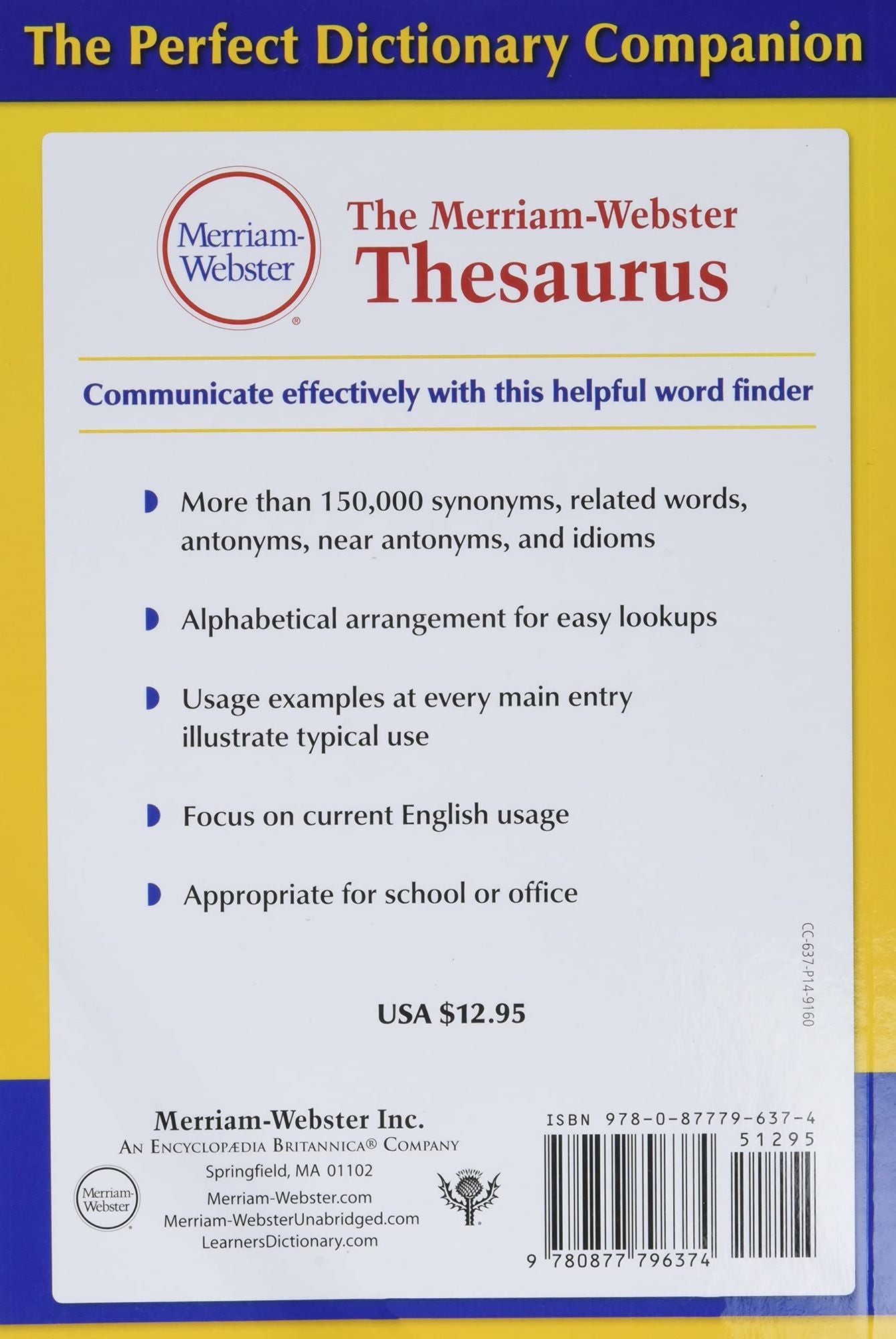 The Merriam-Webster Thesaurus