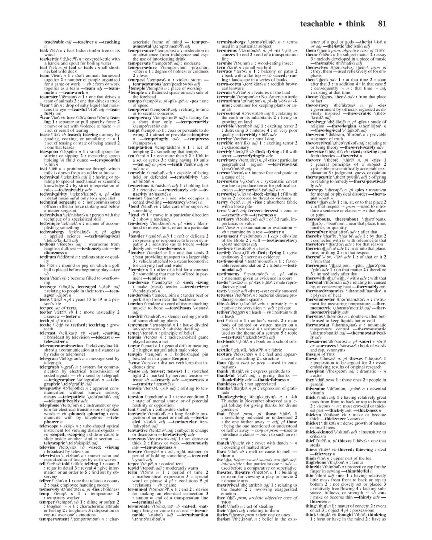 Merriam-Webster's Notebook Dictionary