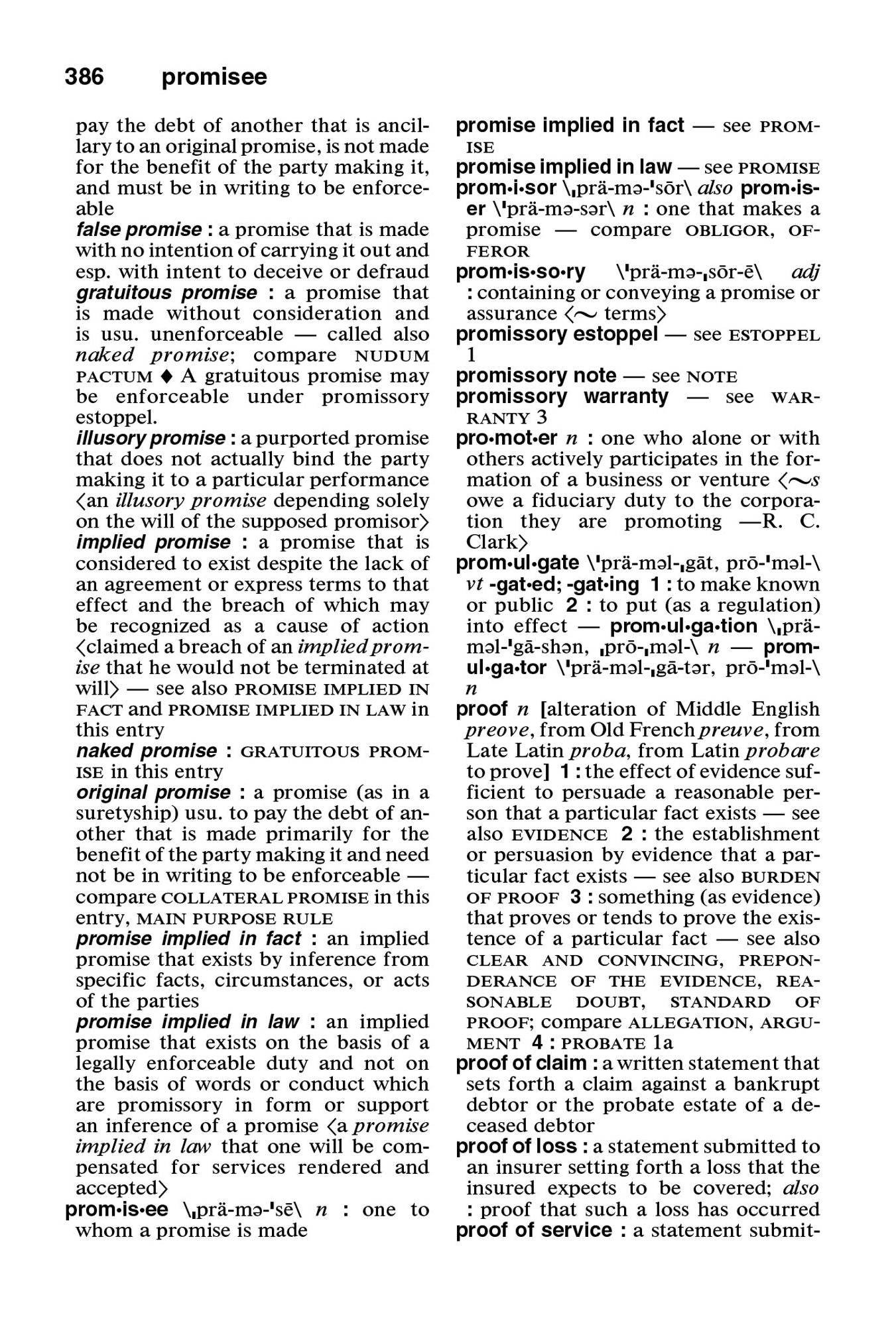 Merriam-Webster's Dictionary of Law