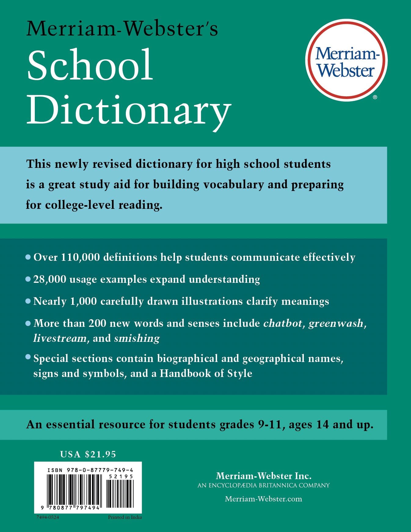Merriam-Webster's School Dictionary
