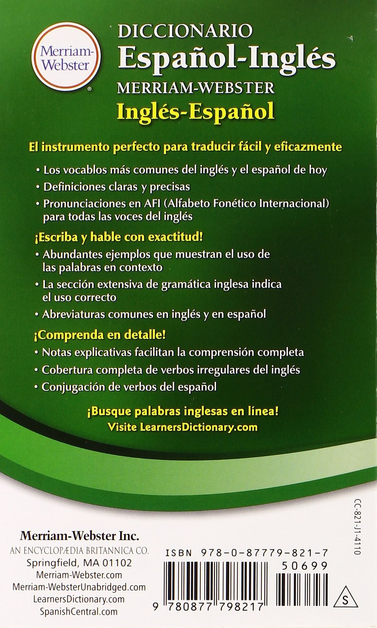 Diccionario Espanol-Ingles Merriam-Webster
