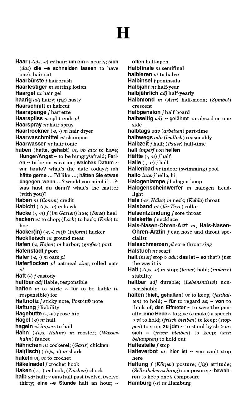 Merriam-Webster's German-English Dictionary