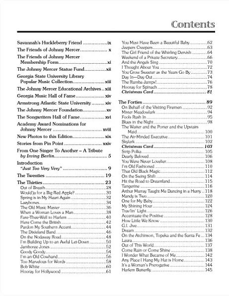 Johnny Mercer: The Life, Times and Song Lyrics of Our Huckleberry Friend