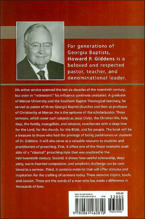 Why Be a Christian?: The Sermons of Howard P. Giddens