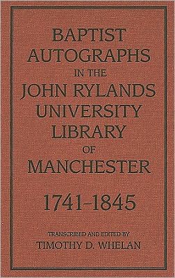 Baptist Autographs in the John Rylands University Library of Manchester, 17411