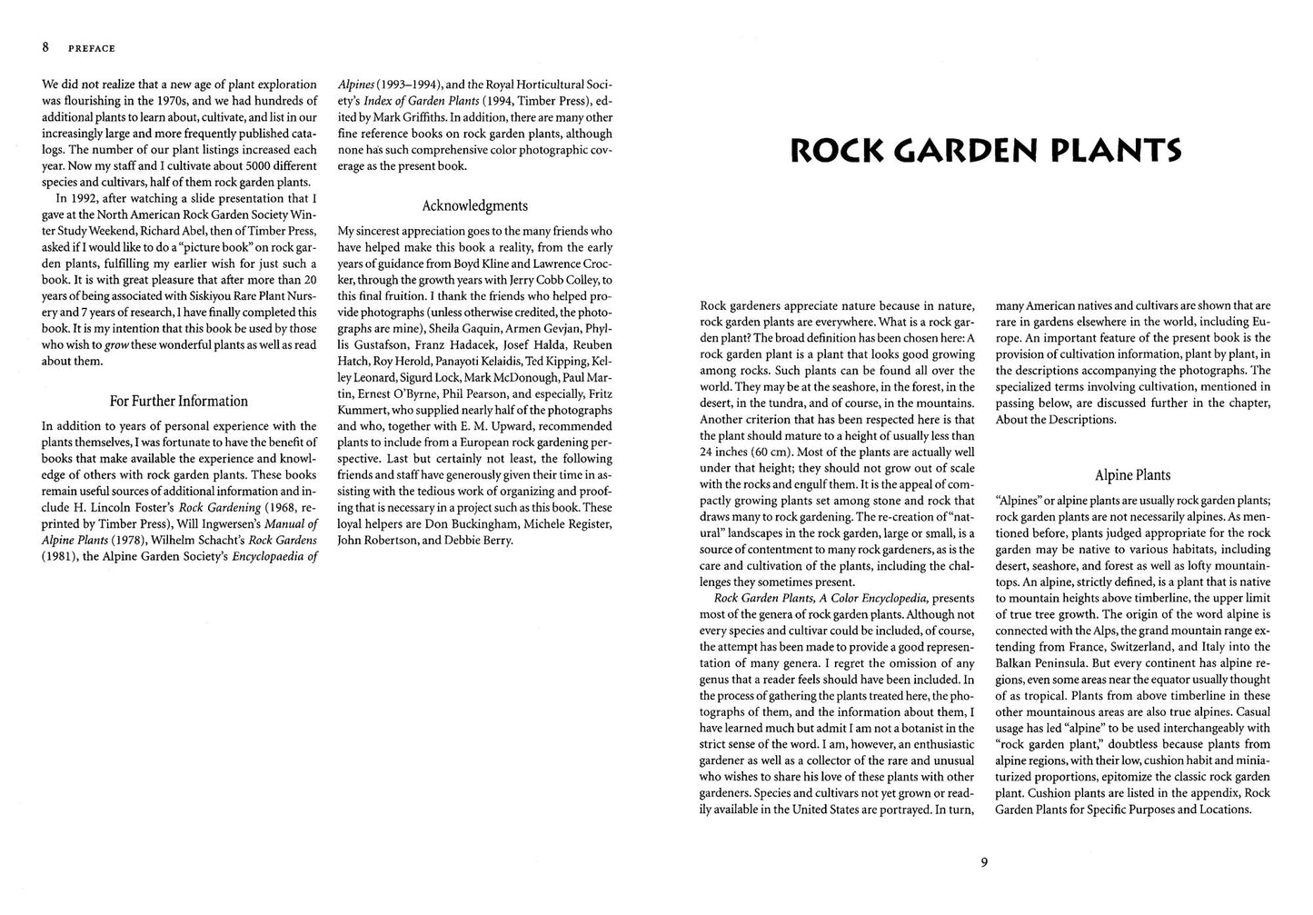 Rock Garden Plants: A Color Encyclopedia