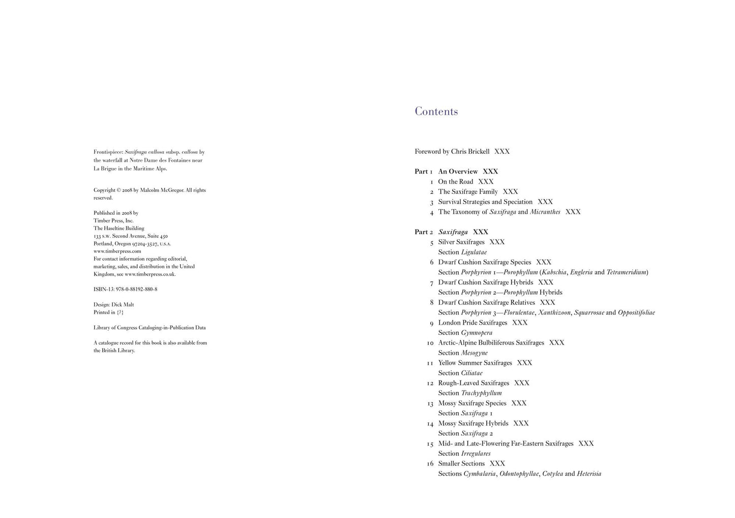 Saxifrages: A Definitive Guide to 2000 Species, Hybrids & Cultivars