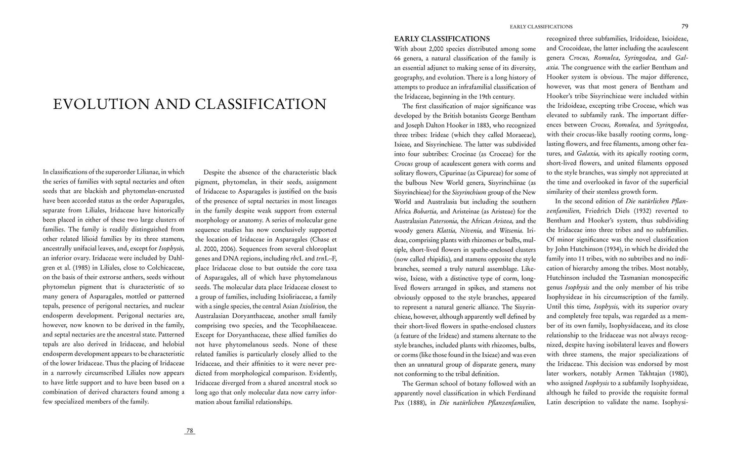 The Iris Family: Natural History and Classification