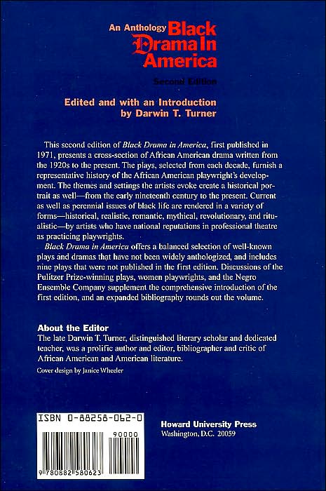 Black Drama in America: An Anthology