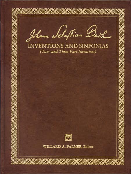 Bach -- 2 & 3 Part Inventions: Leather Bound Book