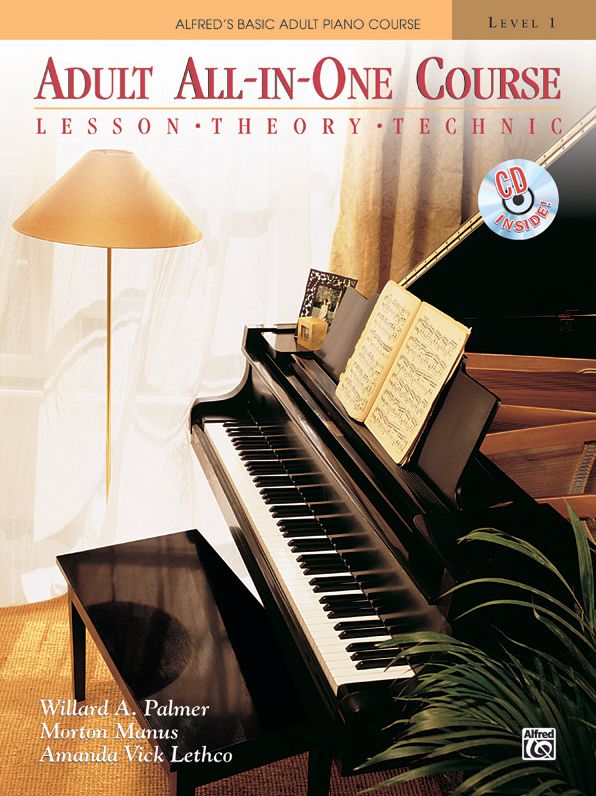 Alfred's Basic Adult All-in-One Piano Course, Bk 1: Book & CD