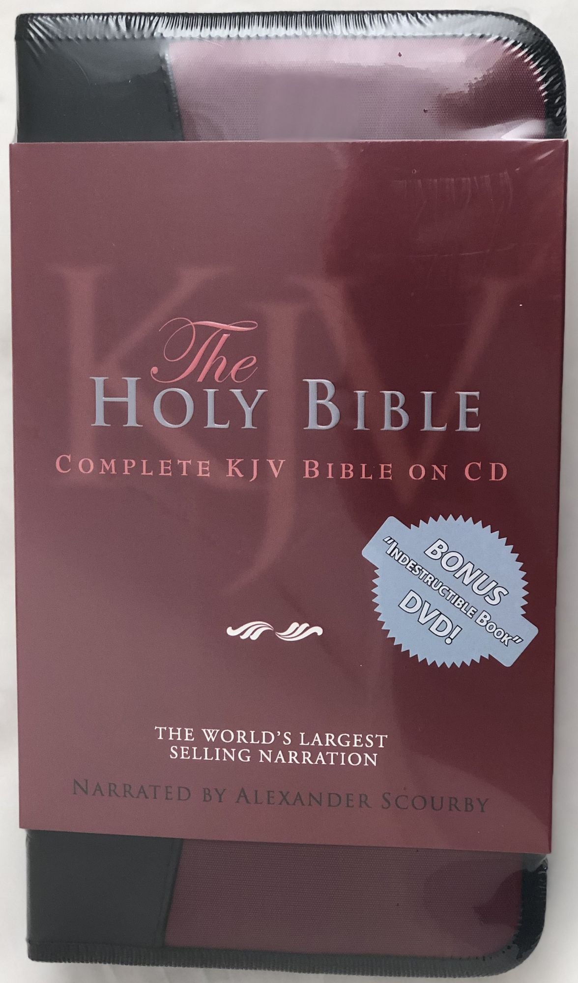 Alexander Scourby Complete KJV Bible on CD-Nylon Zipper