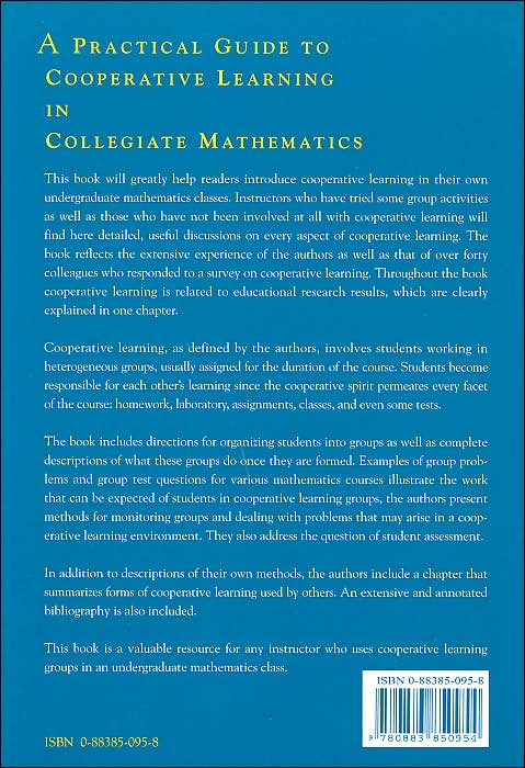 Practical Guide to Cooperative Learning in Collegiate Mathematics (MAA Notes Series #37)