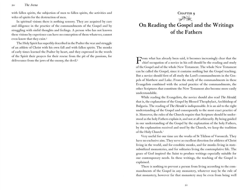 The Arena: Guidelines for Spiritual and Monastic Life