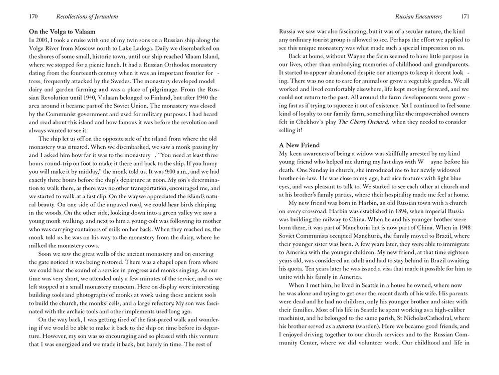 Recollections of Jerusalem