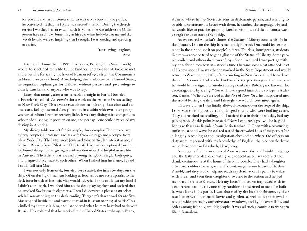 Recollections of Jerusalem