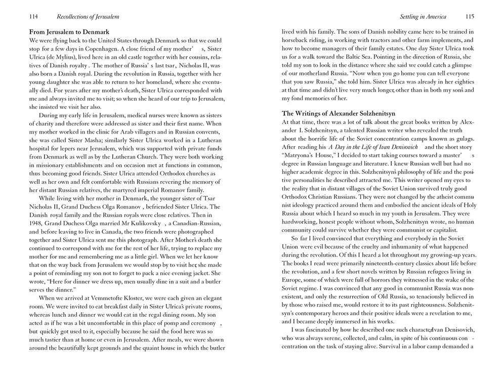 Recollections of Jerusalem