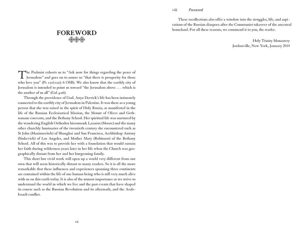 Recollections of Jerusalem