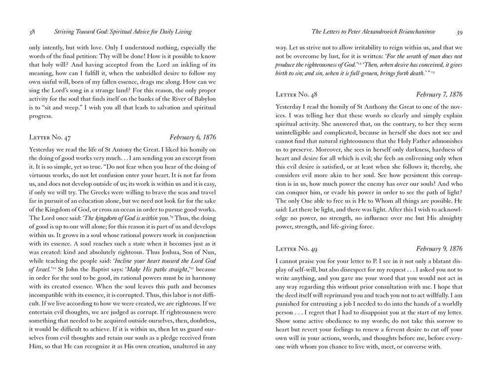 Striving Toward God: Spiritual Advice for Daily Living