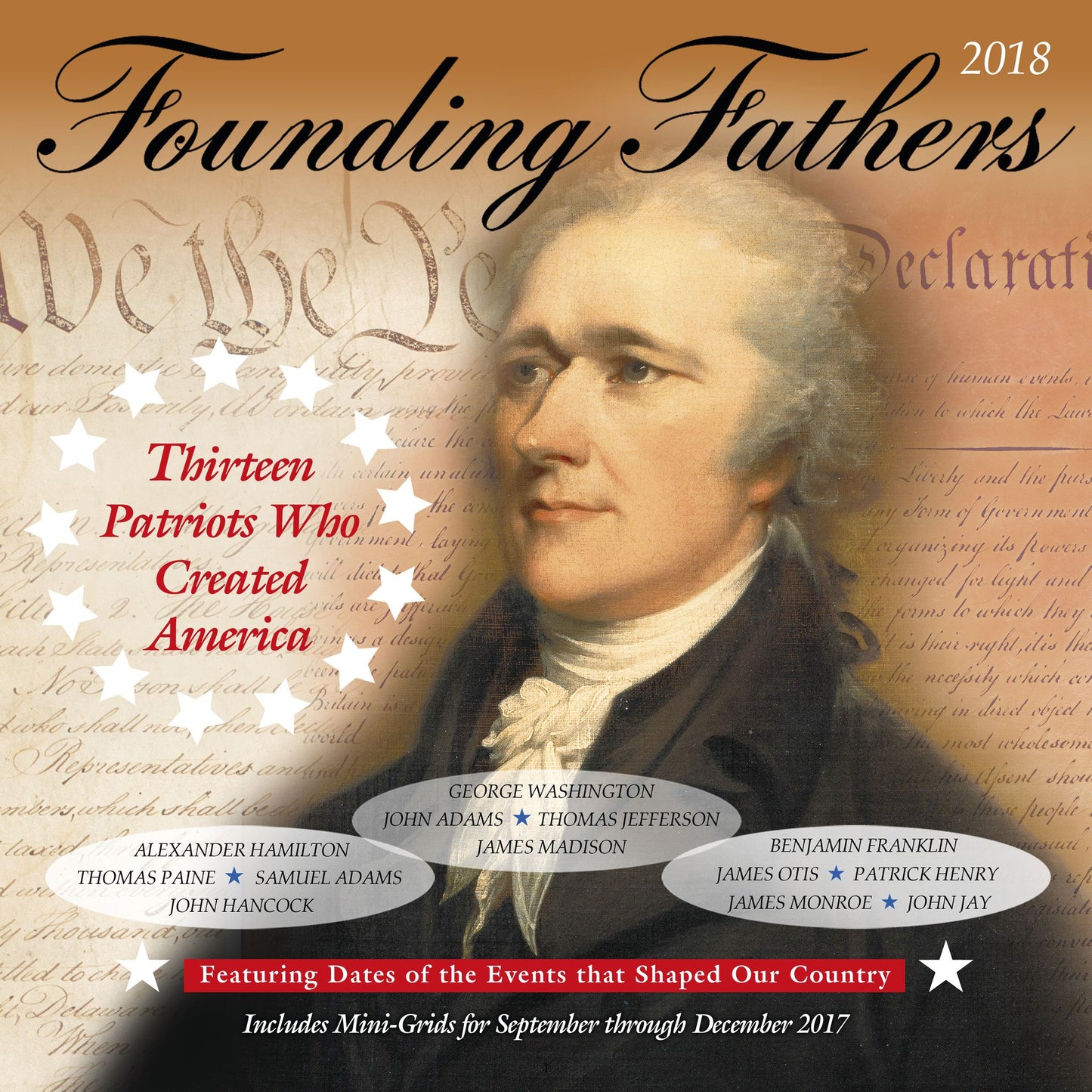 2018 Founding Fathers Wall Calendar