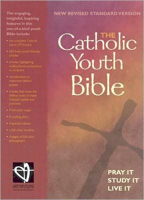 The Catholic Youth Bible: NRSV, Burgandy Leather
