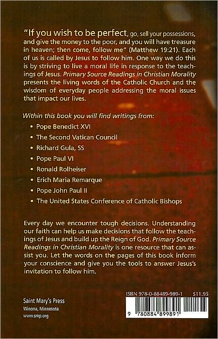 Primary Source Readings in Christian Morality