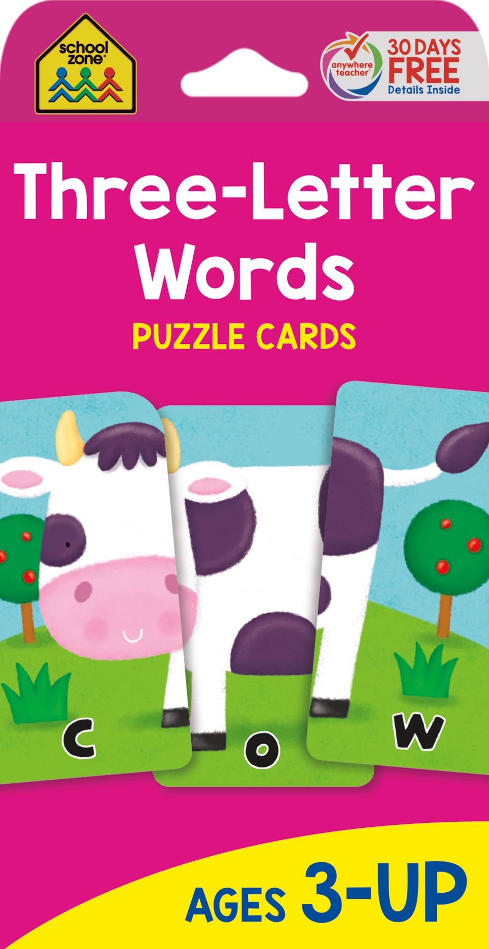 Three-Letter Words-Puzzle Card