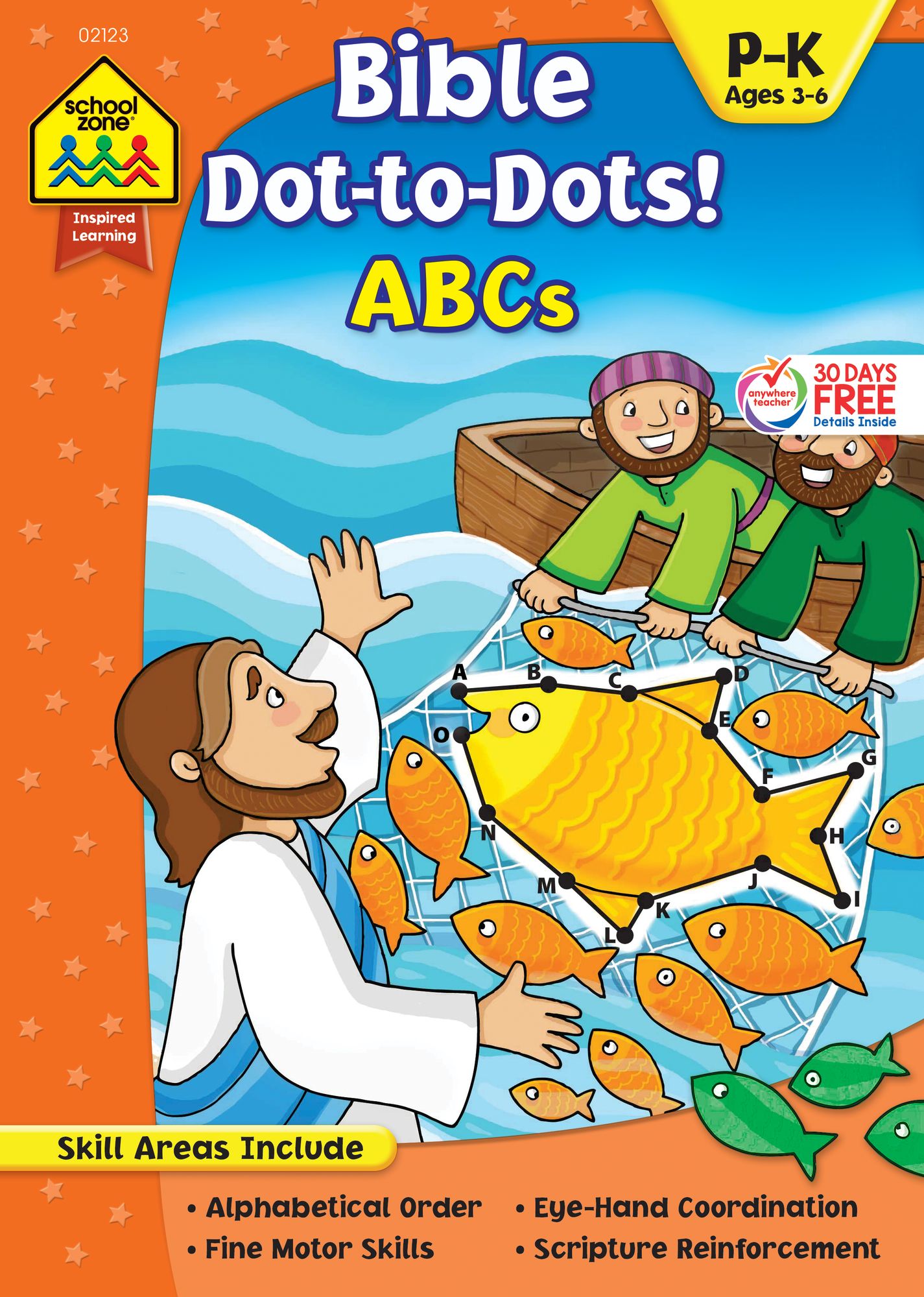 School Zone Bible Dot-to-Dots! ABCs Workbook