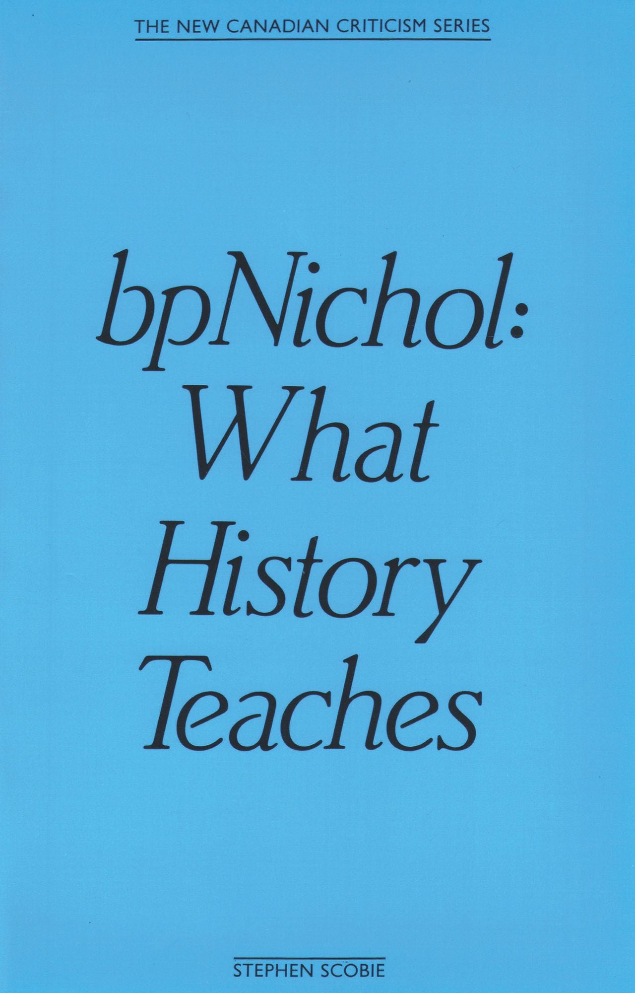 bpNichol: What History