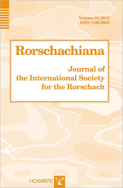 Rorschachiana: Journal of the International Society for the Rorschach