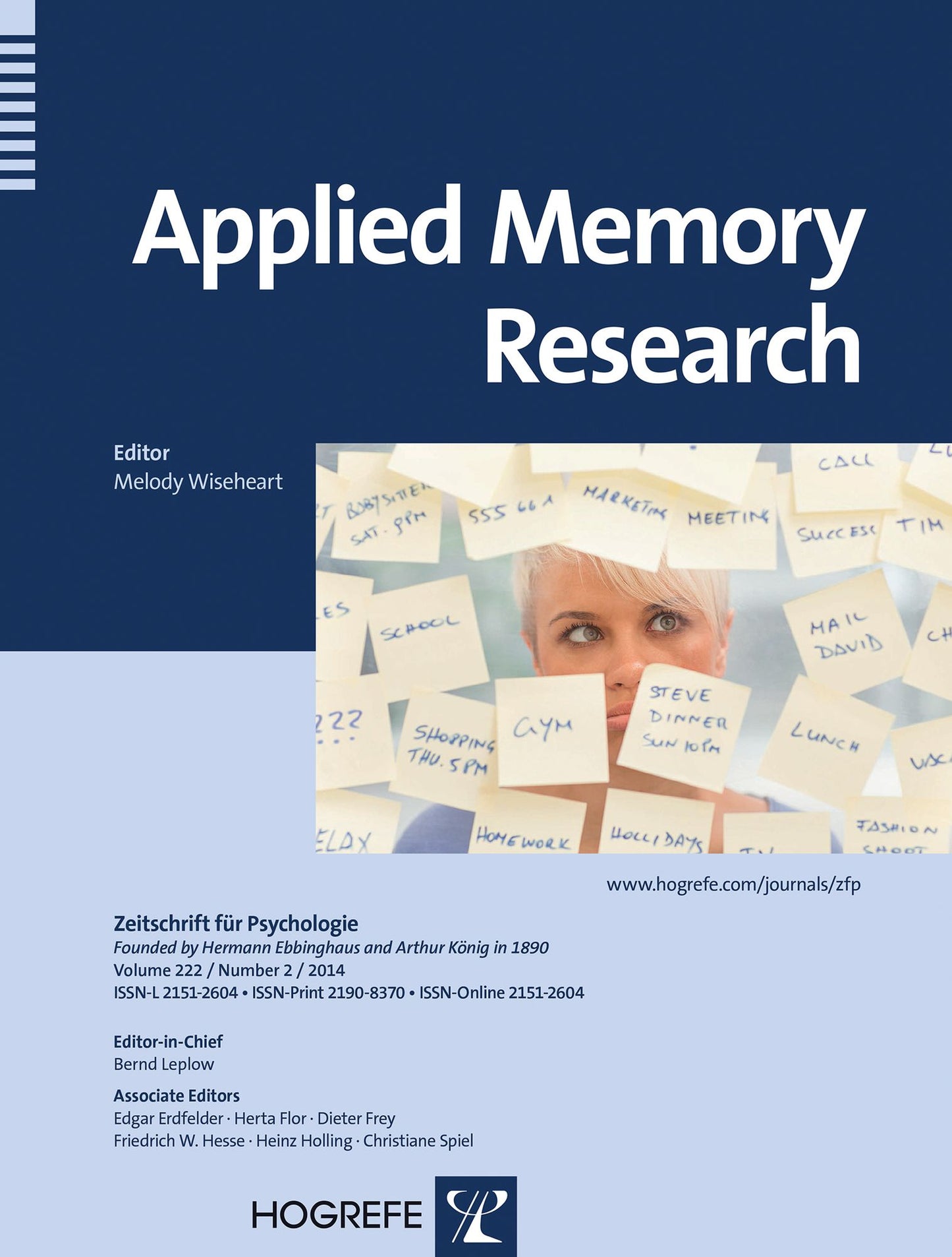 Applied Memory Research: A Topical Issue in the Series Zeitschrift Fuer Psychologie