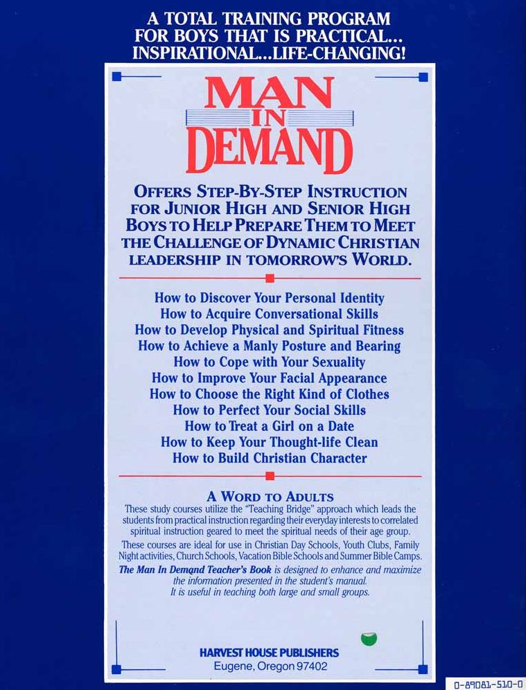 Man In Demand-Student Training Manual