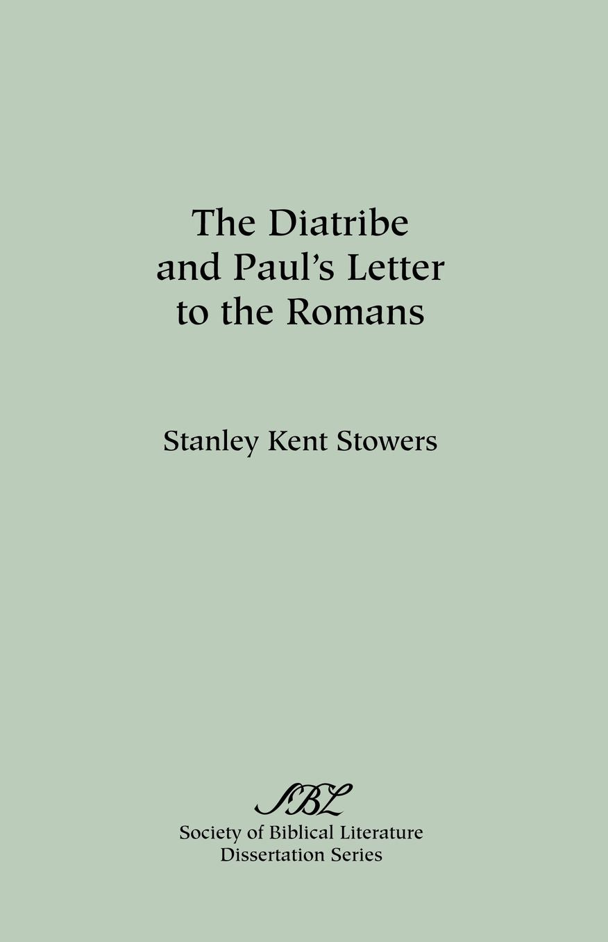 The Diatribe and Paul's Letter to the Romans