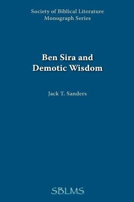 Ben Sira And Demotic Wisdom
