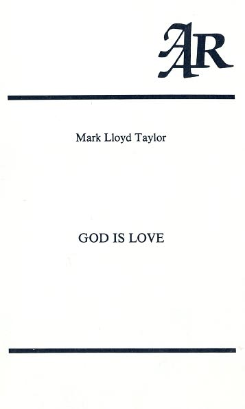 God Is Love: A Study in the Theology of Karl Rahner
