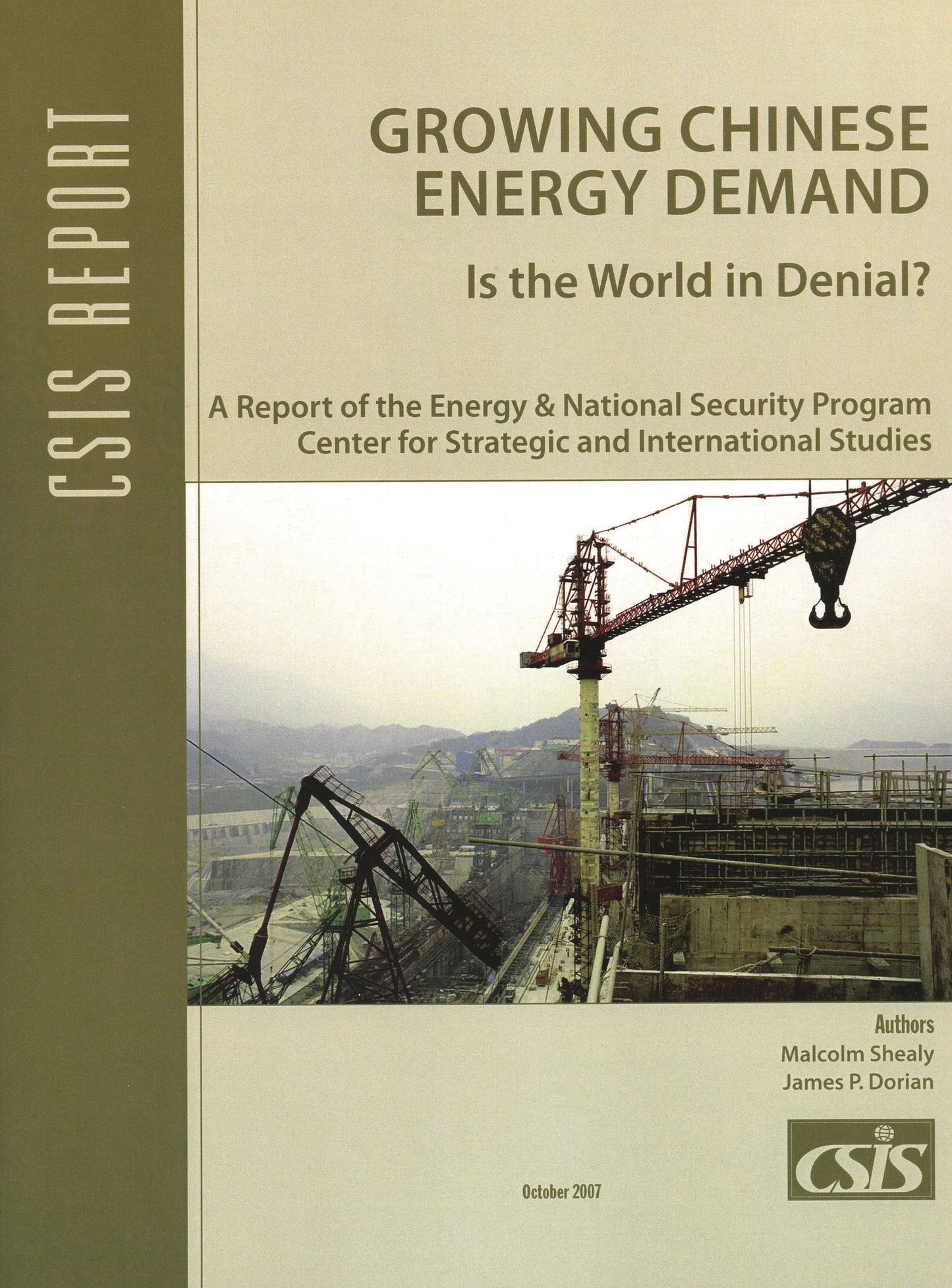 Growing Chinese Energy Demand: Is the World in Denial?
