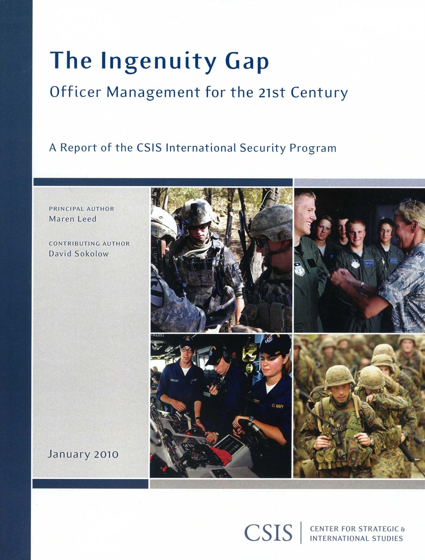 The Ingenuity Gap: Officer Management for the 21st Century