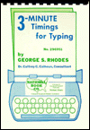 Three-Minute Timings for Typing