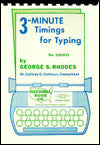 Three-Minute Timings for Typing
