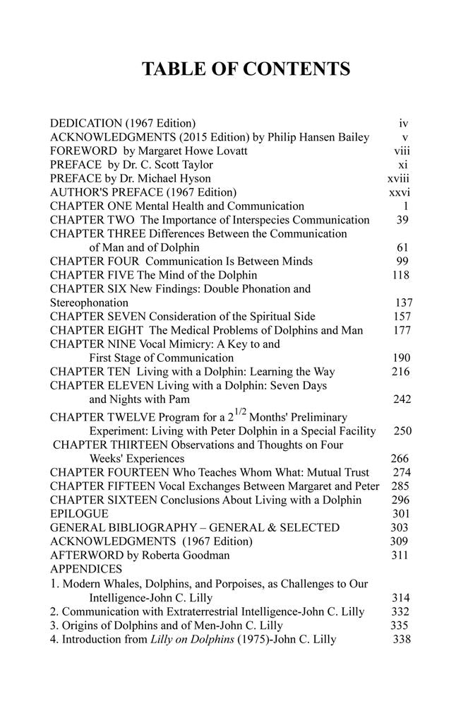 The Mind of the Dolphin: A Nonhuman Intelligence