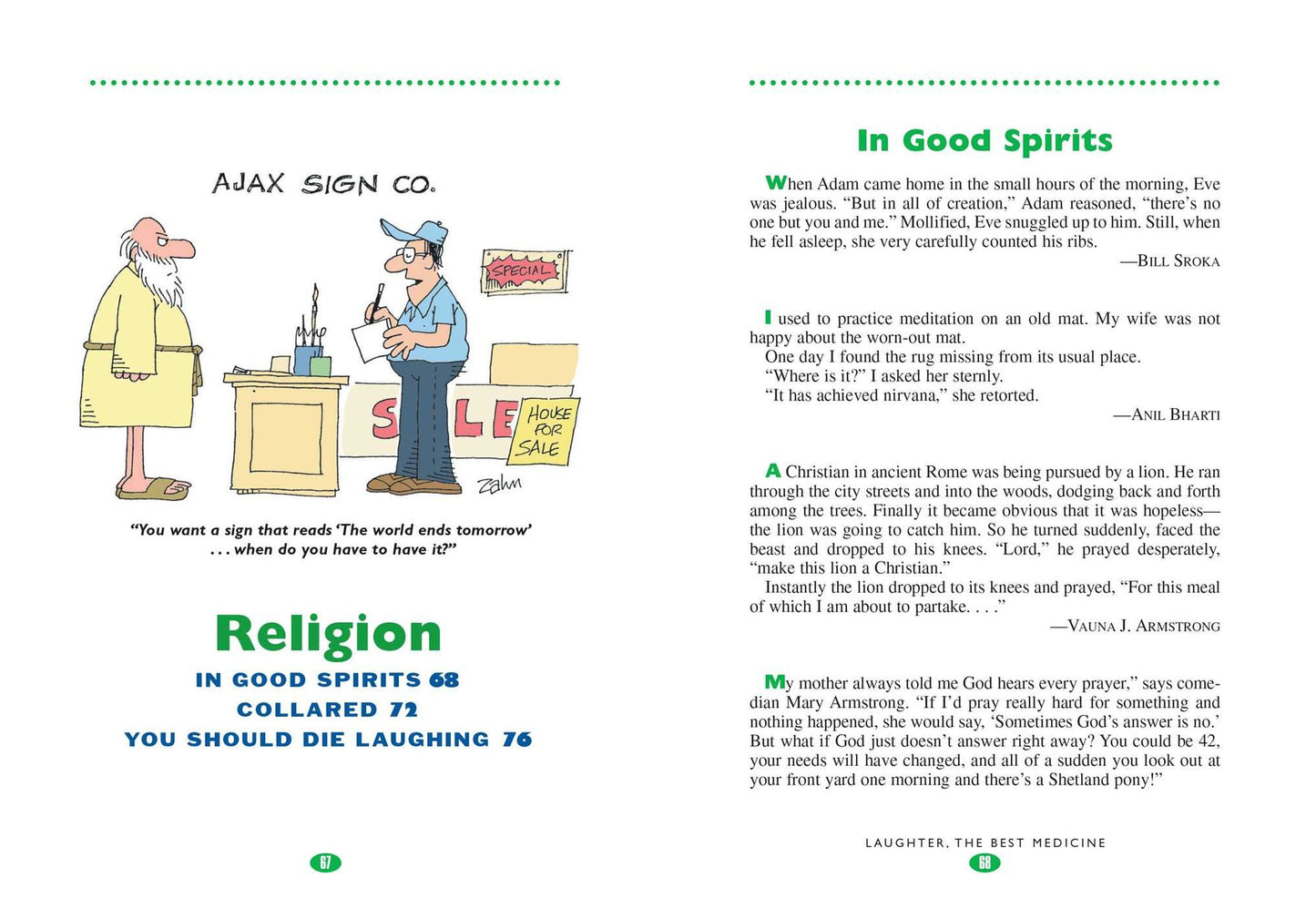 Laughter, the Best Medicine: Jokes, Gags, & Laugh Lines from America's Most Popular Magazine