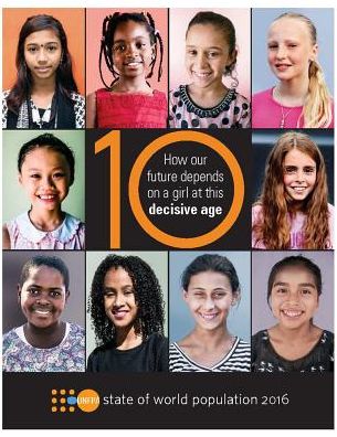 State of World Population 2016: How Our Future Depends on a Girl at This Decisive Age