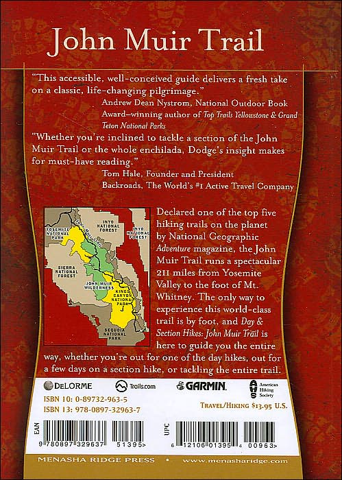 Day and Section Hikes: John Muir Trail