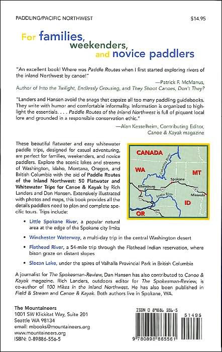 Paddle Routes Of The Inland Northwest