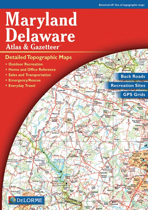 Maryland Delaware Atlas and Gazetteer: Detailed Topographic Maps