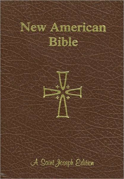 Saint Joseph Giant Print Bible: New American Bible (NAB), brown imitation leather